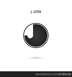 Creative J-letter icon abstract logo design.J-alphabet symbol.Corporate business and industrial logotype symbol.Vector illustration