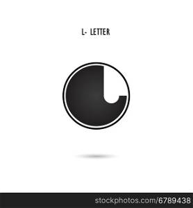 Creative L-letter icon abstract logo design.L-alphabet symbol.Corporate business and industrial logotype symbol.Vector illustration