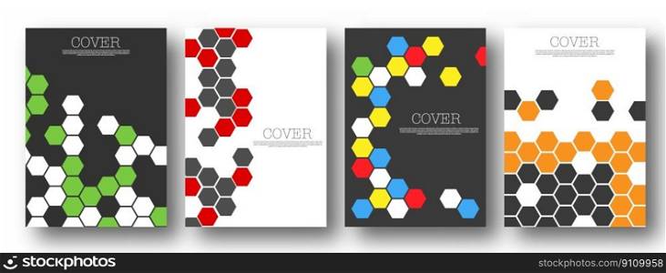 Creative layout of the cover design, poster, brochure, book. A set of design ideas templates