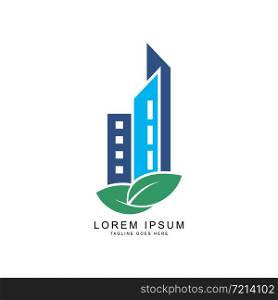 creative leaf building logo template