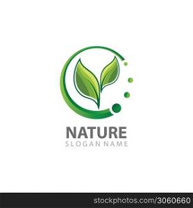 Creative Leaf Nature Logo Design Template Vector