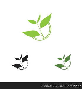 creative leaf shoots green organic tea mug leaf logo symbol design idea Green tea vector logo template. Design with leaf and cup symbol.