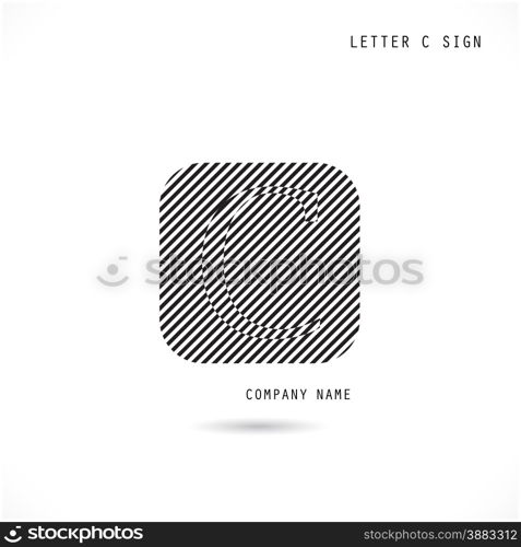 Creative letter C icon abstract logo design vector template. Corporate business and education creative logotype symbol.Vector illustration