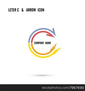 Creative letter C icon abstract logo design vector template. Corporate business and education creative logotype symbol.Vector illustration