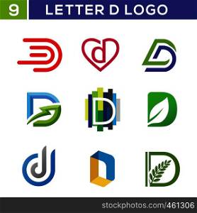 creative letter D logo, Abstract business logo design template, modern Letter D Logo template editable for your business