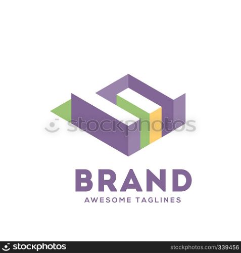 creative Letter E logo design for construction template elements