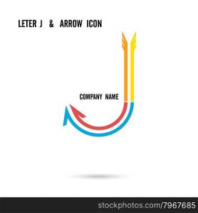 Creative letter J icon abstract logo design vector template. Corporate business and education creative logotype symbol.Vector illustration