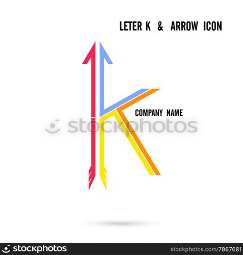 Creative letter K icon logo design vector template.Vector illustration