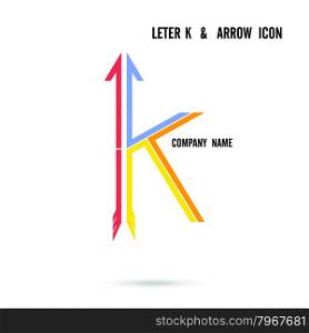 Creative letter K icon logo design vector template.Vector illustration