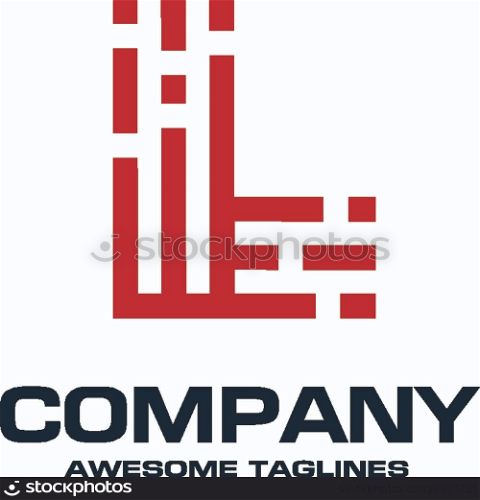 creative Letter L line Logo design vector template Linear. best letter L Type Character Symbol Monogram Logotype