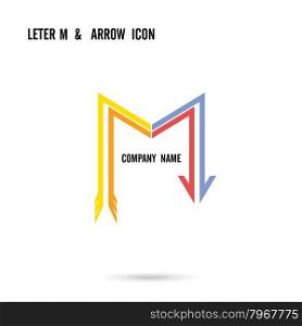 Creative letter M icon abstract logo design vector template. Corporate business and education creative logotype symbol.Vector illustration