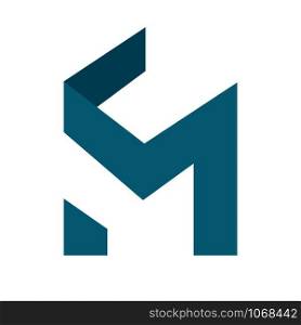 Creative letter M logo, letter M Abstract business logo design template.