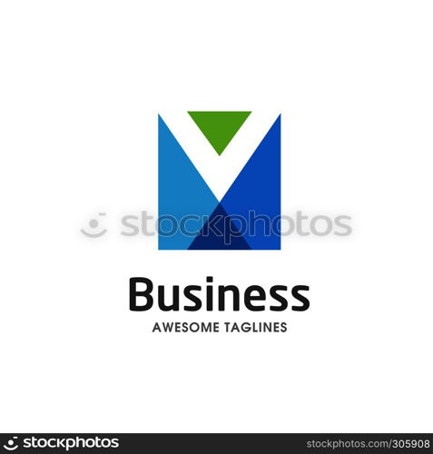 creative letter M square logo, letter M Abstract color business logo design template, best colorful letter M logo vector