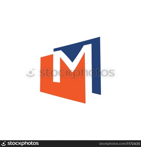 Creative letter M vector logo design.