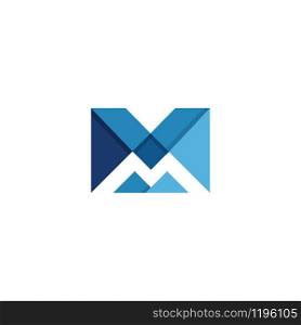 Creative letter M vector logo design.