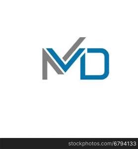 creative letter MD logo concept, innovative MD marketing logoconcept