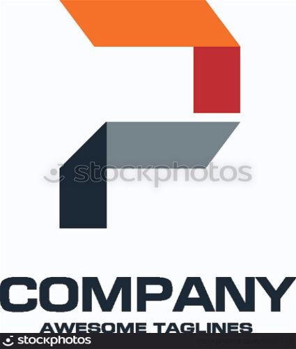 Creative letter P icon abstract logo design.P alphabet symbol.Corporate business and industrial logotype symbol.Vector illustration
