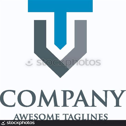 Creative Letter T and V logo. Elegant alphabet V and T letter logo. Vector illustration