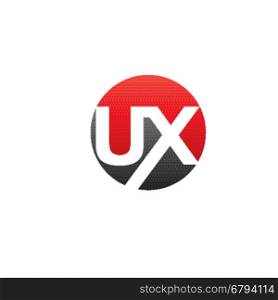 creative letter UX logo concept, innovative UX marketing logo concept