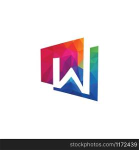 Creative letter W vector logo design.