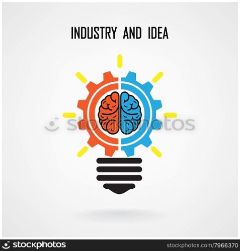 Creative light bulb concept background design for poster flyer cover brochure ,business idea ,abstract background.vector illustration contains gradient mesh
