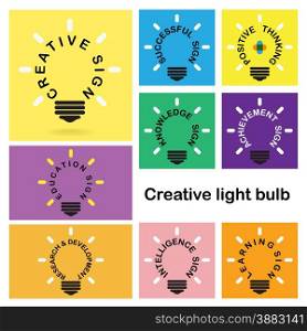 Creative light bulb idea concept background, design for poster flyer cover brochure ,business idea ,education sign,abstract background.vector illustration
