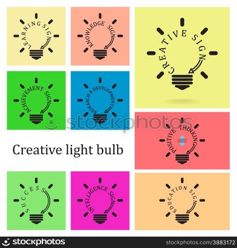 Creative light bulb idea concept background, design for poster flyer cover brochure ,business idea ,education sign,abstract background.vector illustration