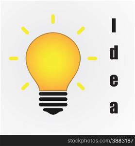 Creative light bulb Idea concept background ,design for poster flyer cover brochure ,education and business idea. Vector illustration