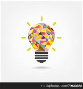 Creative light bulb Idea concept background design for poster flyer cover brochure ,business idea ,abstract background.vector illustration&#xA;
