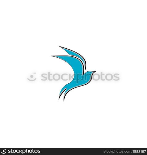 creative logo design Swallow bird logo vector template illustration