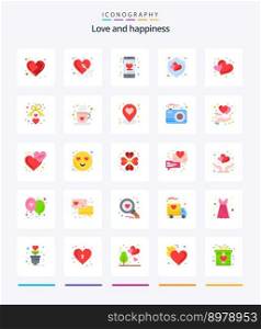 Creative Love 25 Flat icon pack  Such As love. shield. sewing. protection. mobile