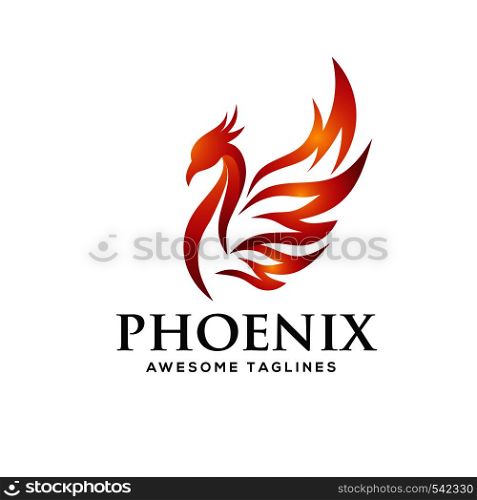 creative luxury phoenix bird logo concept vector, best phoenix bird logo design, phoenix vector logo