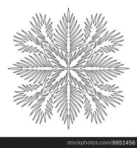Creative mandala ornament. Christmas snowflake design. Creative mandala ornament. Christmas snowflake design.