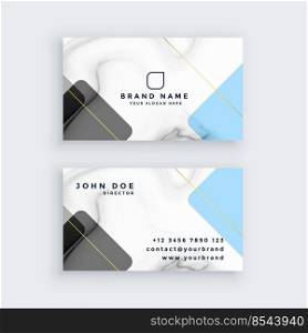 creative marble business card design