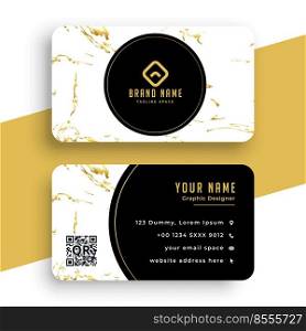 creative marble texture business card premium design