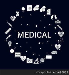 Creative Medical icon Background