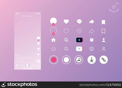 Creative mobile app interface