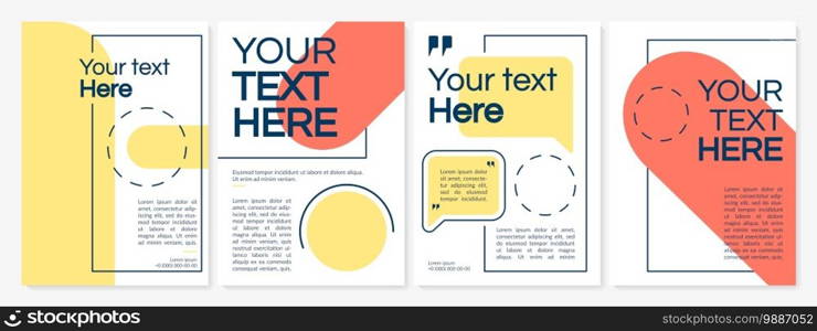 Creative modern brochure template for business. Corporate workbook. Flyer, booklet, leaflet print, cover design with text space. Vector layouts for magazines, annual reports, advertising posters. Creative modern brochure template for business