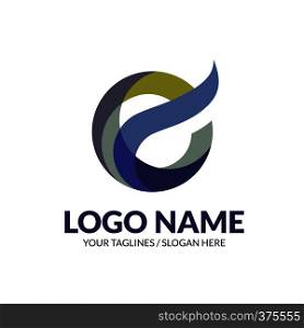 creative modern elegant letter E logo concept, initial letter e colorful logo vector element