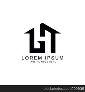 creative modern home letter H logo template