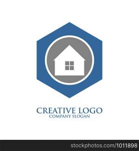 creative modern home logo template