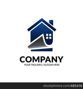 creative modern house and real estate business logo vector