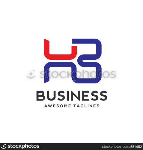 Creative Modern initial Letter HB Vector Icon Logo Illustration.