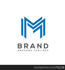 creative modern letter M Abstract business logo design template.