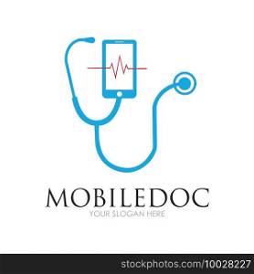 Creative modern logo of mobile doctor for maintenance services mobile doctor logo illustration design template