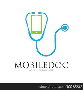 Creative modern logo of mobile doctor for maintenance services mobile doctor logo illustration design template