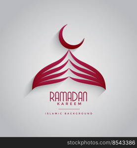 creative mosque design for ramadan kareem festival