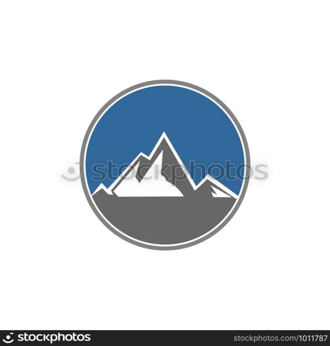 creative mountain logo vector template