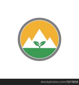 creative mountain logo vector template