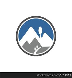 creative mountain logo vector template